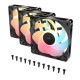 Corsair ���륻�� RS120-R ARGB Triple Reverse Fans CO-9050196-WW �֥�å� �ȥ�ץ�ե��� �������ե���ڥ���󥻥��Բġ��̳�ƻ����Υ�������Բġ� -������-