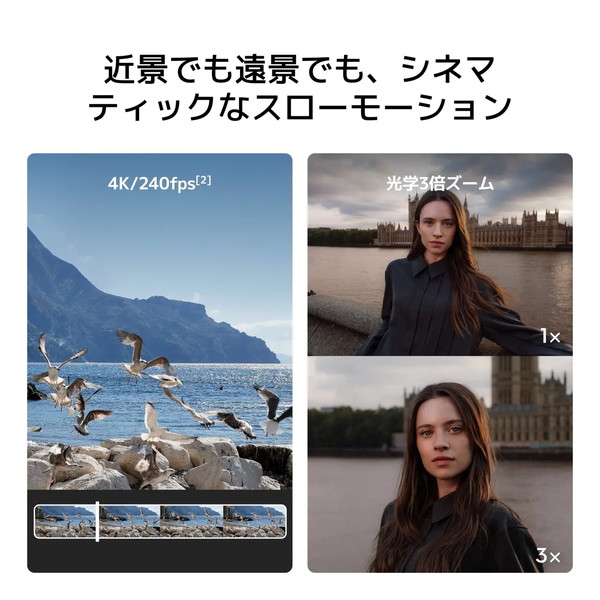DJI �ӥǥ������ OP4P58 Osmo Pocket 4P ����������ɥ���� (�����ϥ�ɥإ�ɥ���顦���Ƶ��� / �����4K ���ƻ��֡�210ʬ ���ν��̡�230g ) Osmo Pocket 4P Standard Combo�ڥ���󥻥��Բġ��̳�ƻ����Υ�������Բġ�