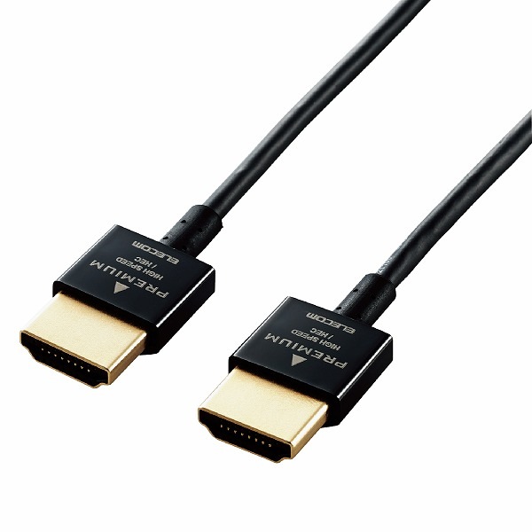 ELECOM ���쥳�� CAC-HDPSS10BK HDMI�����̎ގ� Premium �����ʎߎ����؎� 1.0m �̎ގ׎��� �ڥ���󥻥��Բġ��̳�ƻ����Υ�������Բġ�