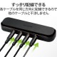 ELECOM エレコム EHP-35AD03BK イヤホンジャック マルチイヤホンスプリッター 3分配 φ3.5mm 4極 ミニジャック×4 ボイスチャット 通話【キャンセル不可・北海道沖縄離島配送不可】