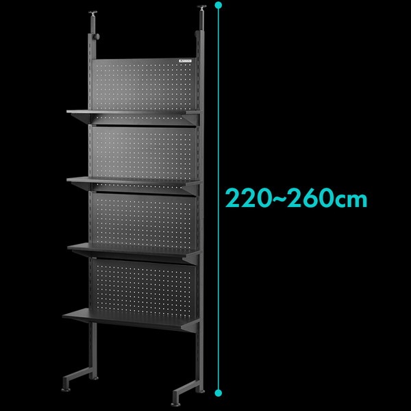 Bauhutte バウヒュッテ デスクの向こう側ウォールラック BHW-700T 突っ張りタイプ 有効ボード 可動棚 壁面収納 総耐荷重:45kg 【代引・日時指定・キャンセル不可・北海道沖縄離島配送不可】 -メーカー直送- ※メーカー在庫欠品中