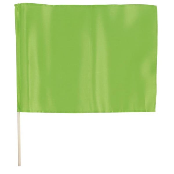 ARTEC アーテック サテン小旗 蛍光グリーン 品番 18484 運動会・発表会・イベント 【キャンセル不可・北海道沖縄離島配送不可】 -お取り寄せ-