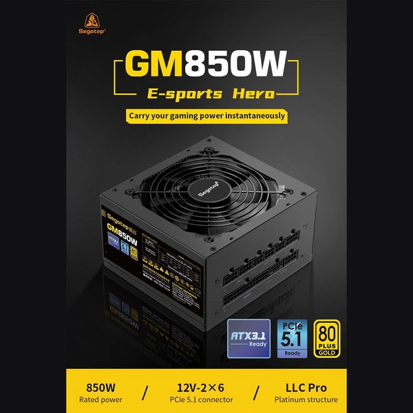 Segotep PCŸ GM850W ATX3.1+PCI-E 5.1 120mmե 80PLUS GOLDǧ ATX3.1/PCIe5.1 140mm ڥ󥻥Բġ̳ƻΥԲġ