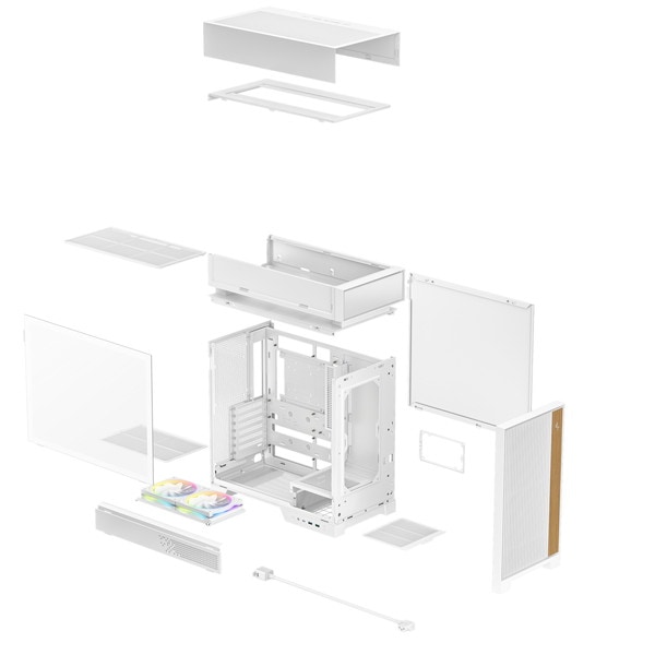 DEEPCOOL PC������ �ߥɥ륿� R-CL660-WHNNA0-G-1 (CL660 WH) �ۥ磻�� �ϥ��ѡ����ץ�åȹ�¤ ����ȯǮ����Ω����ʬΥ ���䥯���顼���ѵ۵�����Ǯ���ڡ������� �ڥ���󥻥��Բġ��̳�ƻ����Υ�������Բġ�