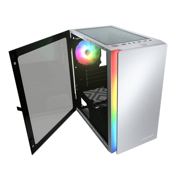 COUGAR PC������ CGR-5PC4W-RGB (Purity RGB White) �ߥ˥�� �ۥ磻�� �����ɥѥͥ붯�����饹 ����ץ�ǥ����� �б��ޥ����ܡ��� : Mini ITX / Micro ATX �ڥ���󥻥��Բġ��̳�ƻ����Υ�������Բġ�
