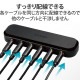 ELECOM エレコム EHP-35AD05BK イヤホンジャック マルチイヤホンスプリッター 5分配 φ3.5mm 4極 ミニジャック×6 ボイスチャット 通話【キャンセル不可・北海道沖縄離島配送不可】