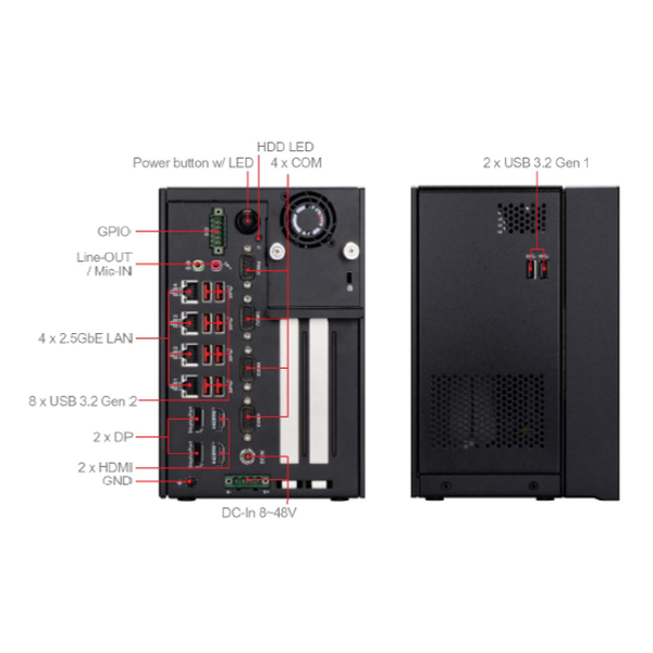 MSI MS-C910-SKU2 �����ѥե���쥹BOX PC����14����Intel�б���4���̽��ϡ�2.5GbE��4��PCIe x16 + MiniPCIe�б� 936-C910-002 ��3ǯ�ݾڡ�-������-