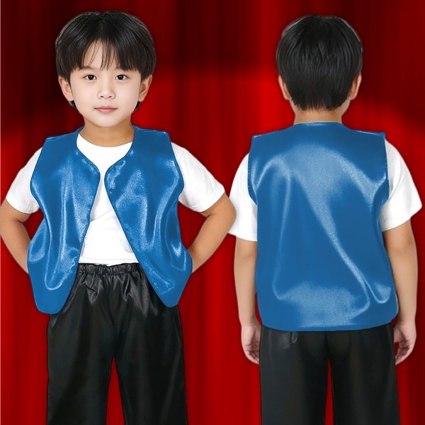 ARTEC アーテック 運動会・発表会・イベント 衣装・ファッション ソフトサテンベスト C 青 商品番号 14468 お取り寄せ