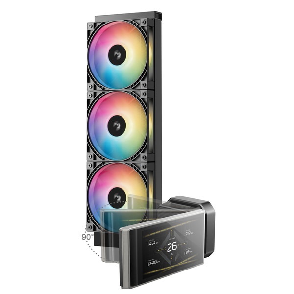 DEEPCOOL ����CPU�����顼 R-LT360VISION-BKAMMC-G-1 LT360 VISION ARGB 360mm��ǥ� 4.5�����IPS�վ���� ��6����ݥ�� FD12 ARGB V2�ե������ Intel LGA1851/1700/1200/115x AMD AM5/AM4�б��ڥ���󥻥��Բġ��̳�ƻ����Υ�������Բġ�