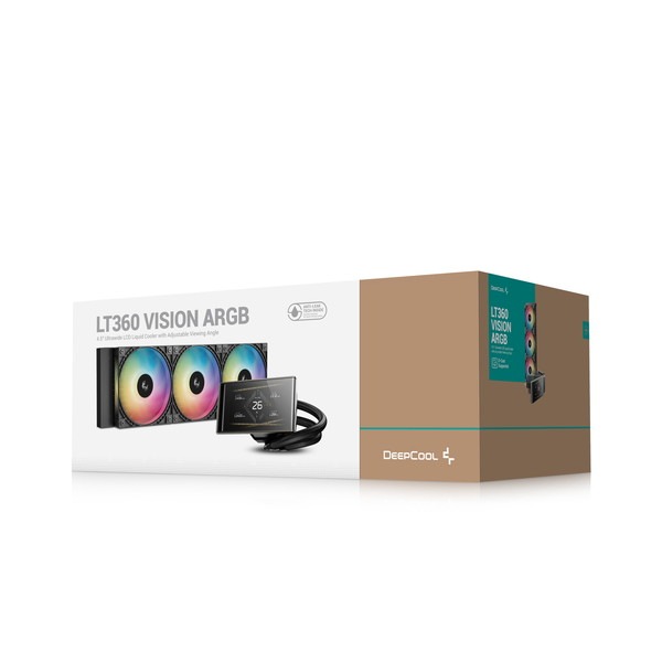 DEEPCOOL ����CPU�����顼 R-LT360VISION-BKAMMC-G-1 LT360 VISION ARGB 360mm��ǥ� 4.5�����IPS�վ���� ��6����ݥ�� FD12 ARGB V2�ե������ Intel LGA1851/1700/1200/115x AMD AM5/AM4�б��ڥ���󥻥��Բġ��̳�ƻ����Υ�������Բġ�