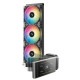 DEEPCOOL ����CPU�����顼 R-LT360VISION-BKAMMC-G-1 LT360 VISION ARGB 360mm��ǥ� 4.5�����IPS�վ���� ��6����ݥ�� FD12 ARGB V2�ե������ Intel LGA1851/1700/1200/115x AMD AM5/AM4�б��ڥ���󥻥��Բġ��̳�ƻ����Υ�������Բġ�