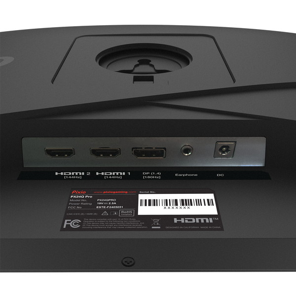 Pixio ゲーミングモニター PX24Q Pro 23.8インチ 180Hz WQHD Fast IPS 多機能スタンド ブラック PX24QPRO-O 【キャンセル不可・北海道沖縄離島配送不可】