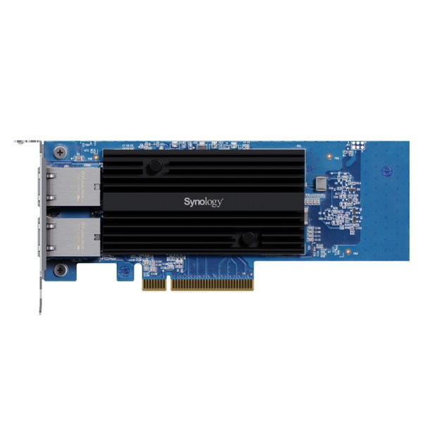Synology �����ƥ���� �ǥ奢��ݡ��� 10GbE 10GBASE-T���ɥ��󥫡��� / E10G30-T2 / 10Gbps���ݡ��� / 2 x RH-45�ݡ��� / PCIe 3.0 x8 / �ͥåȥ�� ���ȥ졼�� ���ץ���� ���� �ڥ���󥻥��Բġ��̳�ƻ����Υ�������Բġ� -������-