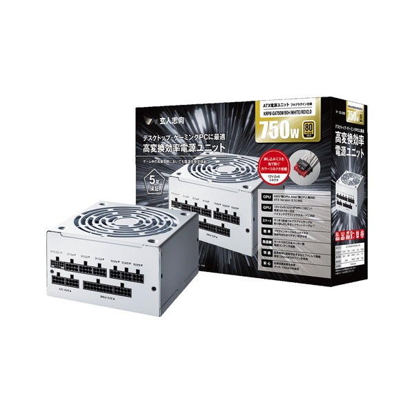 ���ͻָ� ATX�Ÿ� KRPW-GA750W/90+/REV2.0 | ���ͻָ� KRPW-GA REV2.0���꡼�� 80PLUS GOLD �ե�åȥ����֥���ե�ץ饰���� ATX�Ÿ� (750W���֥�å�) �ڥ���󥻥��Բġ��̳�ƻ����Υ�������Բġ�