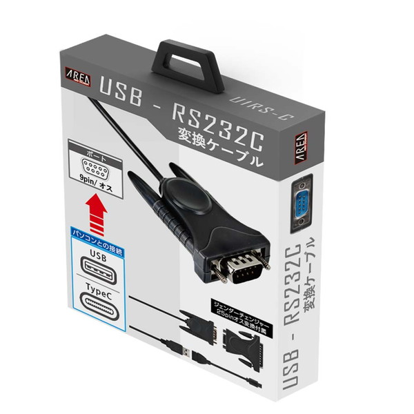 AREA USB-RS232C �Ѵ������֥� U1RS-C �����֥�Ĺ:98cm USB:Type-A/Type-C RS232C:9�ԥ�/25�ԥ� �����ꥢ SD-U1RS-C �ڥ���󥻥��Բġ��̳�ƻ����Υ�������Բġ� -������-