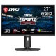 MSI �����ߥ󥰥�˥��� MAG 274QPF X32��27�����/WQHD��2,560 �� 1,440��/320Hz/0.5ms��GTG���Ǿ��͡�/������ե�å���/������⡼�����֥顼/�ʥ��ȥӥ����/�֥롼�饤�ȥ��å�/AI�ӥ����/DisplayHDR 400/G-SYNC Compatible/PIP / PBP/24.5������⡼��/VESA100��