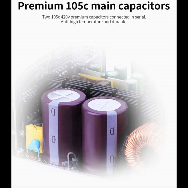 Segotep PC電源 GM1000W ATX3.1+PCI-E 5.1 135mmファン搭載 80PLUS GOLD認証 ATX3.1/PCIe5.1準拠 奥行160mm 【キャンセル不可・北海道沖縄離島配送不可】