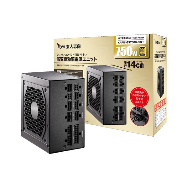 4988755072083 玄人志向 PSU ATX電源 KRPW-GS750W/90+ 80PLUS