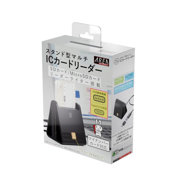 AREA �ޥ��ʥ�С��б�������ɷ��ޥ��IC�����ɥ꡼���� SD-MYC02-B SD / MicroSD �������б� USB A / TypeC ��³�б� �����ꥢ �ڥ���󥻥��Բġ��̳�ƻ����Υ�������Բġ� -������-