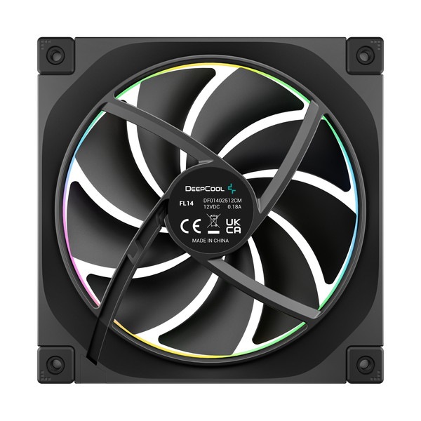 DEEPCOOL ケースファン R-FL14-BKAPN1-G (FL14) 優れた冷却性能・静音性両立 高性能140mmファン独自ルミナス・ハローARGBイルミネーション 【キャンセル不可・北海道沖縄離島配送不可】