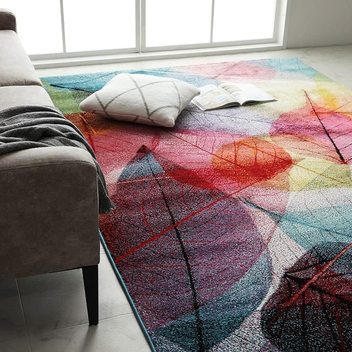 イケヒコ カーペット 掘りごたつ用カーペット 洗える 花柄 ブラウン 正方形 約185×185cm 1341500061713【代引き不可】【北海道沖縄離島は配送不可】-お取り寄せ品-