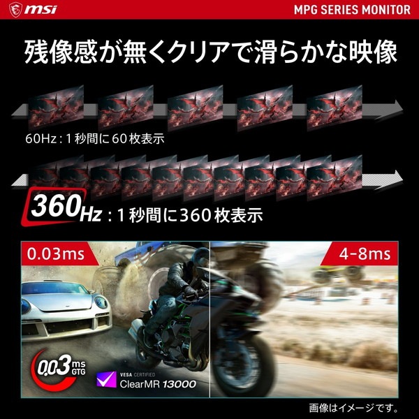 ��ե�å���졼��360Hz QD-OLED�ѥͥ���ܥ����ߥ󥰥�˥��� MSI MPG 271QRX QD-OLED 26.5����� WQHD(2,560 �� 1,440) 360Hz 0.03ms(GTG) QD-OLED�ѥͥ� ���統��1,000 ������ե�å��� �ʥ��ȥӥ���� �ϡ��ɥ������֥롼�饤�ȥ��å� Adaptive-Sync AI�ӥ���� DisplayHDR True Black 400 Gaming Intelligence KVM�����å�