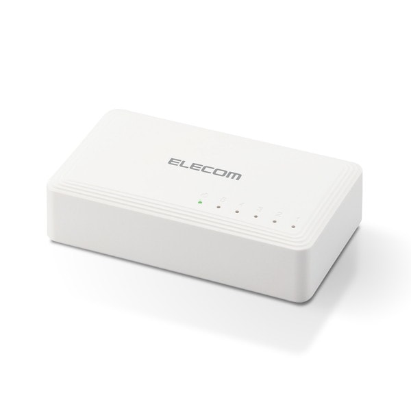 ELECOM ���쥳�� EHC-G05PA2-W �����å��󥰥ϥ� LAN �ϥ� 5�ݡ��� Giga�б� 1000/100/10Mbps �ץ饹���å����� AC�Ÿ� �ե���쥹 �Ų� �ʥ��͵�ǽ �ɳݤ������б� �ۥ磻�ȡڥ���󥻥��Բġ��̳�ƻ����Υ�������Բġ�