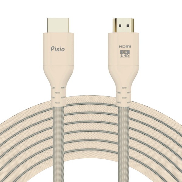 Pixio HDMI�����֥� PXH212B Beige Ĺ��2m HDMI2.1 HDR 8K�б� ����120Hz �١����� PXH212BBE-O �ڥ���󥻥��Բġ��̳�ƻ����Υ�������Բġ�
