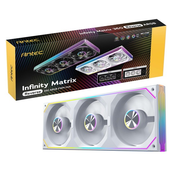 ANTEC ��С��� �������ե��� IM 360R ARGB White �ۥ磻�� ���󥰥�ե졼�� 360mm ARGB�ե��� ��С����ե��� �ڥ���󥻥��Բġ��̳�ƻ����Υ�������Բġ�
