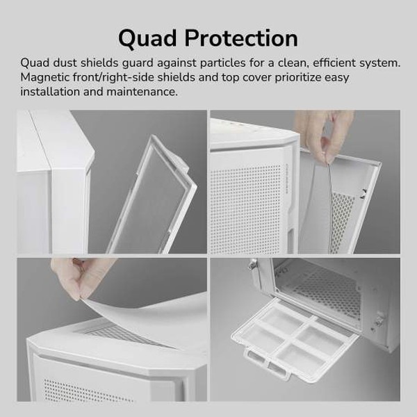 COUGAR PC������ CGR-5C78W-RGB (Uniface RGB White) �ߥɥ륿������� �ۥ磻�� 120mm ARGB �ե������ �ڥ���󥻥��Բġ��̳�ƻ����Υ�������Բġ�