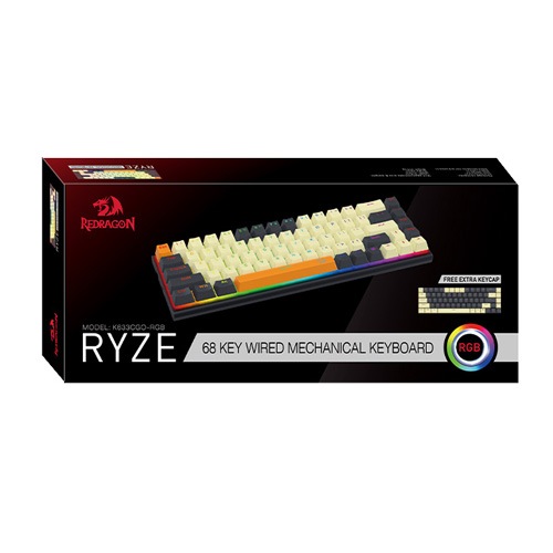 REDRAGON 英語コンパクト赤軸メカニカルキーボード K633CGO-RGBTI