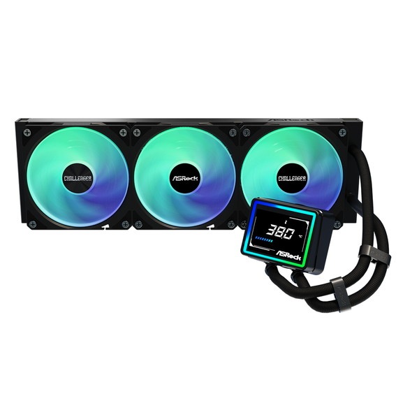 ASRock ���䥯���顼 Challenger 360 Digital �ʰ׿��䥯���顼 360�ǥ����륪���륤�������CPU�����顼 3��������ޡ��ȥǥ����ץ쥤 360mm�饸�������� 3��ݥ�� ARGB LGA1851/1700 AM5/AM4�б� �ꥢ�륿���ಹ��ɽ�� Challenger���꡼���ڥ���󥻥��Բġ��̳�ƻ����Υ�������Բġ� -������-