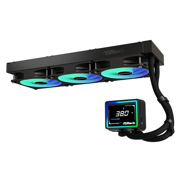 ASRock ���䥯���顼 Challenger 360 Digital �ʰ׿��䥯���顼 360�ǥ����륪���륤�������CPU�����顼 3��������ޡ��ȥǥ����ץ쥤 360mm�饸�������� 3��ݥ�� ARGB LGA1851/1700 AM5/AM4�б� �ꥢ�륿���ಹ��ɽ�� Challenger���꡼���ڥ���󥻥��Բġ��̳�ƻ����Υ�������Բġ� -������-