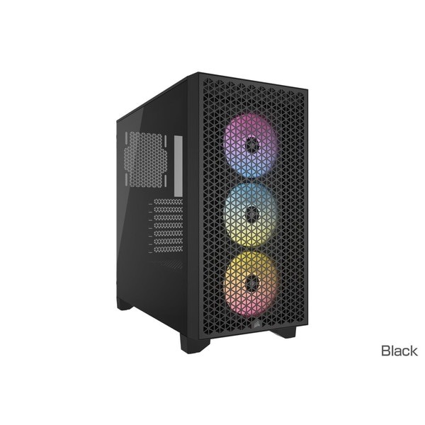 Corsair ���륻�� PC������ 3000D RGB Tempered Glass Mid-Tower, Black CC-9011255-WW�ڥ���󥻥��Բġ��̳�ƻ����Υ�������Բġ� -������-