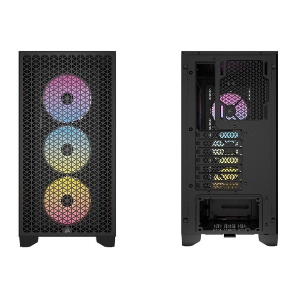Corsair ���륻�� PC������ 3000D RGB Tempered Glass Mid-Tower, Black CC-9011255-WW�ڥ���󥻥��Բġ��̳�ƻ����Υ�������Բġ� -������-