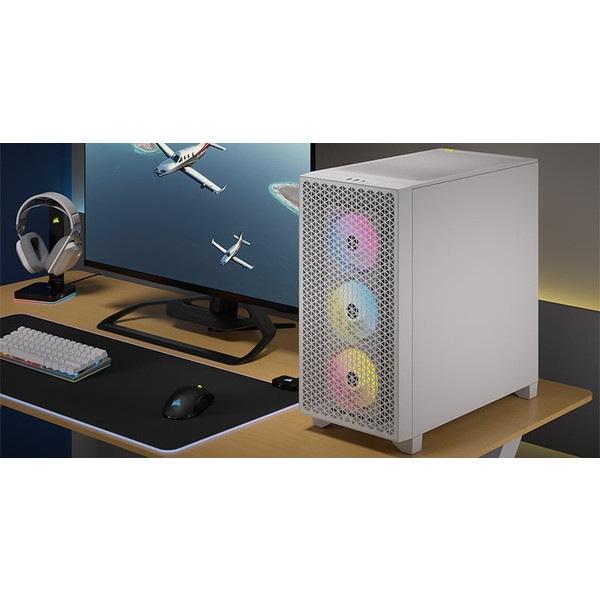 Corsair ���륻�� PC������ 3000D RGB Tempered Glass Mid-Tower, Black CC-9011255-WW�ڥ���󥻥��Բġ��̳�ƻ����Υ�������Բġ� -������-