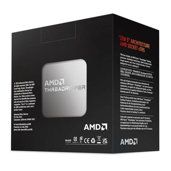 CPU AMD Ryzen Threadripper 9970X without cooler 100-100001594WOF socket sTR5 TDP 350W ڥ󥻥Բġ̳ƻΥԲġ