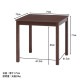 不二貿易 ダイニングテーブル モルト BR 2073057 商品コード98816【代引・日時指定・キャンセル不可・北海道沖縄離島配送不可】 -お取リ寄せ-