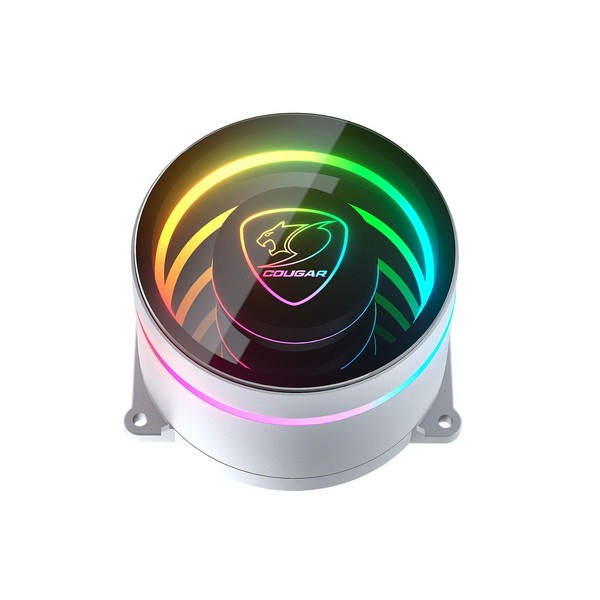 COUGAR CPU�����顼 CGR-PSDELRGB-W-240 (Poseidon Elite 240 ARGB White)  �ۥ磻�� ARGB 120mm�ե������ 240mm���䥯���顼 �ڥ���󥻥��Բġ��̳�ƻ����Υ�������Բġ�