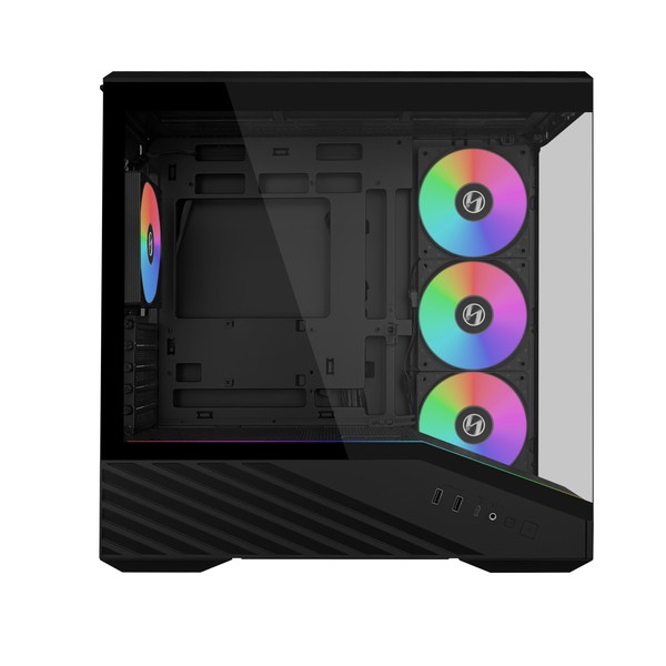 Lian Li PC������ ATX VECTOR V100R MINI Black ����ѥ��Ȥ��������� ARGB�ե���4��ɸ����ܺѤ� �ڥ���󥻥��Բġ��̳�ƻ����Υ�������Բġ�