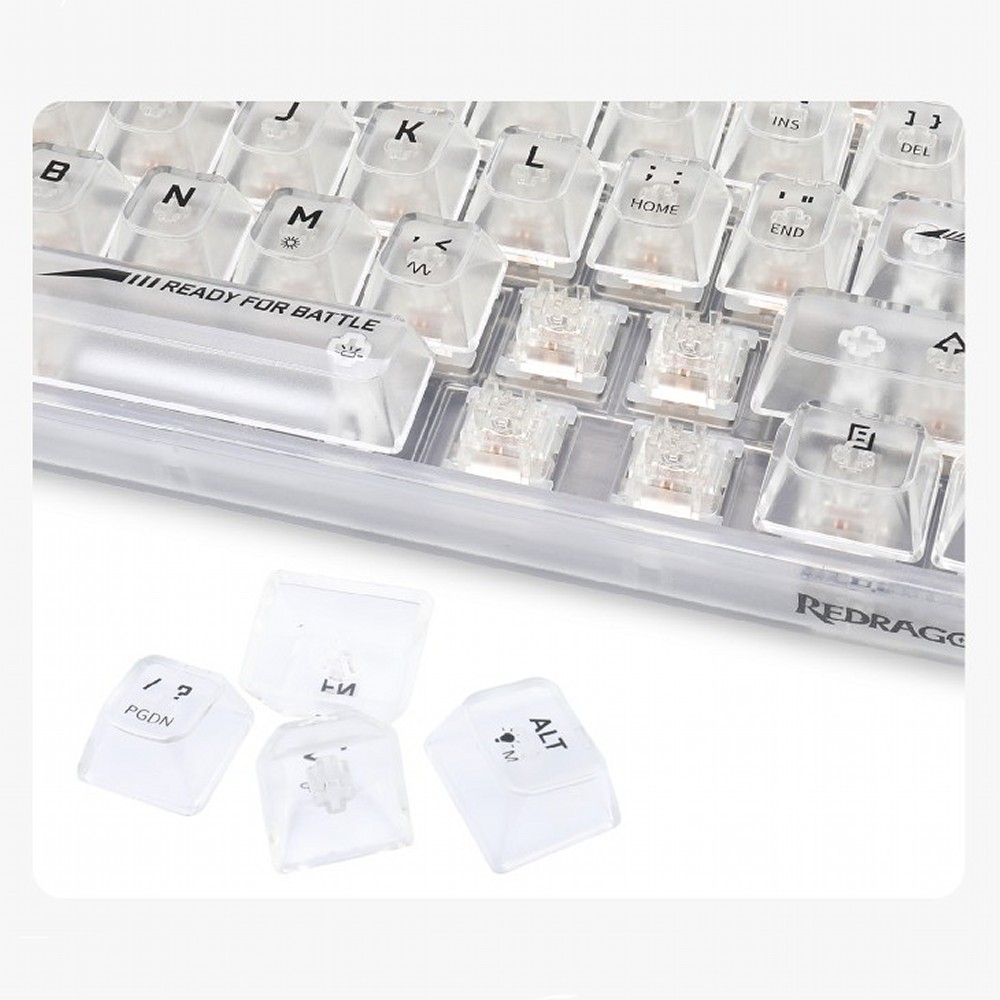 REDRAGON ������ȥ󡦥���ѥ��ȥ����ܡ��ɡ�61������ K617CT-RGBTI (���ꥢ��ǥ�)