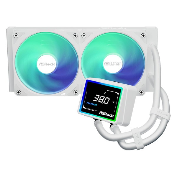 ASRock ���䥯���顼 Challenger White 240 Digital �ۥ磻�� 240mm�饸�������� �ǥ�����ǥ����ץ쥤��� ARGB�ե��� LGA1851/1700 AM5/AM4�б� ����ɽ���ǥ����ץ쥤 �ʰ׿���CPU�����顼 Challenger���꡼���ڥ���󥻥��Բġ��̳�ƻ����Υ�������Բġ� -������-