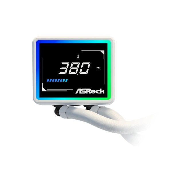ASRock ���䥯���顼 Challenger White 240 Digital �ۥ磻�� 240mm�饸�������� �ǥ�����ǥ����ץ쥤��� ARGB�ե��� LGA1851/1700 AM5/AM4�б� ����ɽ���ǥ����ץ쥤 �ʰ׿���CPU�����顼 Challenger���꡼���ڥ���󥻥��Բġ��̳�ƻ����Υ�������Բġ� -������-