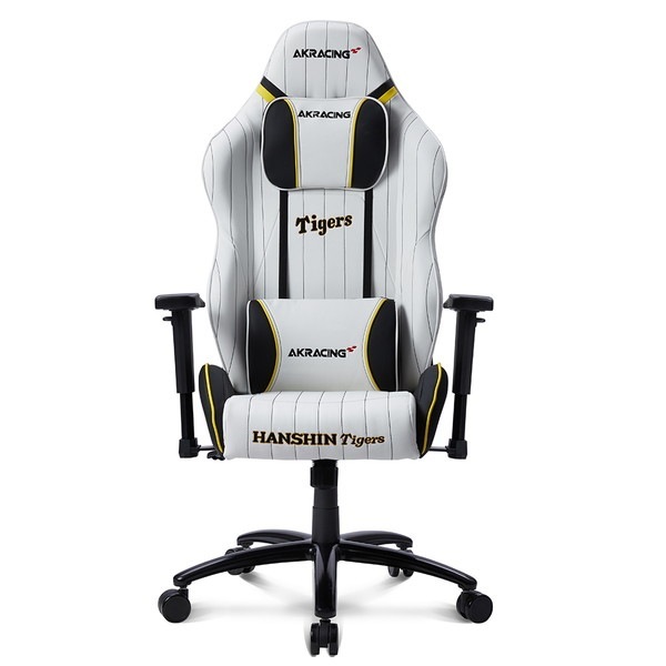 AKRacing ゲーミングチェア 阪神タイガースモデル AKR-HANSHIN/TIGERS 大型ヘッドレスト リクライニング アームレスト昇降 【代引・日時指定・キャンセル不可・北海道沖縄離島配送不可】 -お取り寄せ-