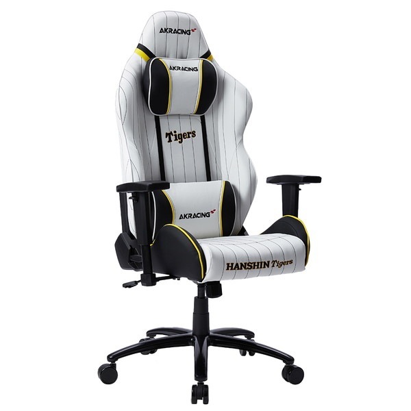 AKRacing ゲーミングチェア 阪神タイガースモデル AKR-HANSHIN/TIGERS 大型ヘッドレスト リクライニング アームレスト昇降 【代引・日時指定・キャンセル不可・北海道沖縄離島配送不可】 -お取り寄せ-