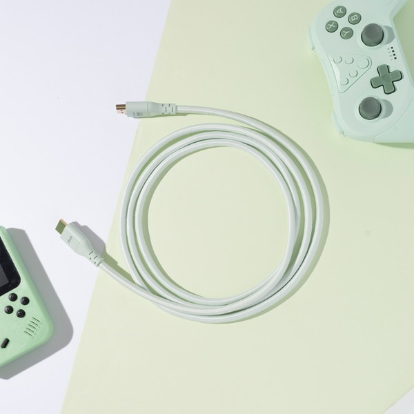 Pixio HDMIケーブル PXH212B Mint Green 長さ2m HDMI2.1 HDR 8K対応 最大120Hz ミントグリーン PXH212BMT-O 【キャンセル不可・北海道沖縄離島配送不可】
