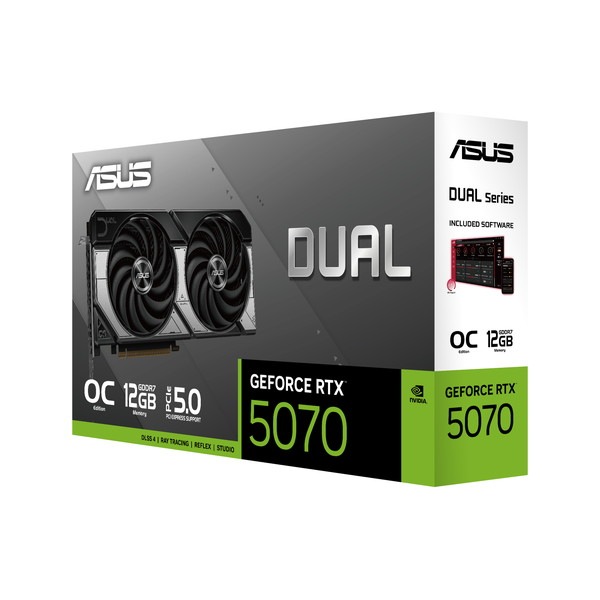 ASUS եåܡ Dual GeForce RTX 5070 12GB GDDR7 OC Edition RTX5070 PCI Express 5.0 :GDDR7/12GB DUAL-RTX5070-O12G ڥ󥻥Բġ̳ƻΥԲġ