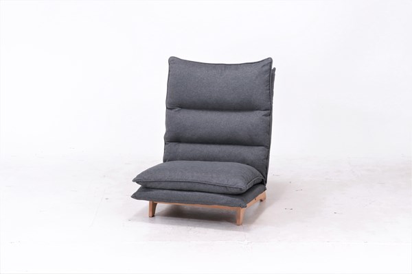 不二貿易 ダブルクッション座椅子 フィット2 1P DGY XY-CR-532 商品コード19205【代引・日時指定・キャンセル不可・北海道沖縄離島配送不可】 -お取リ寄せ-