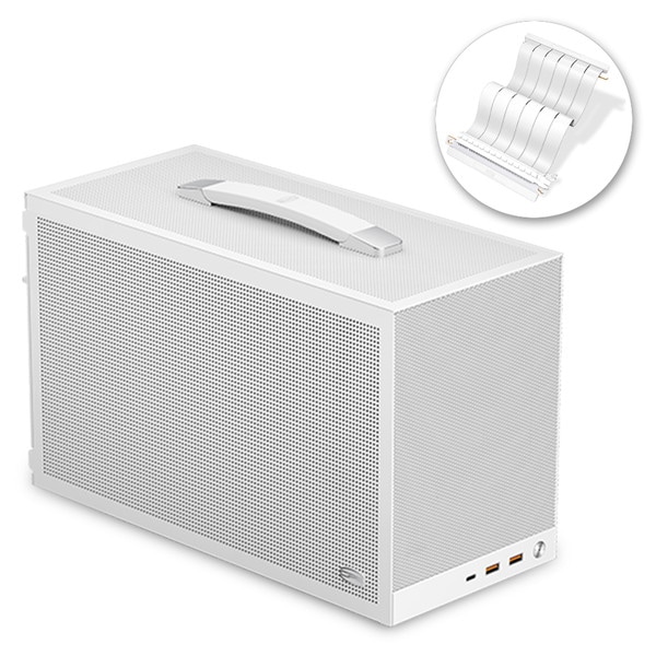 4573615590250 CPS PCケース K101MESHWH-RCSET Mini-ITX ライザー