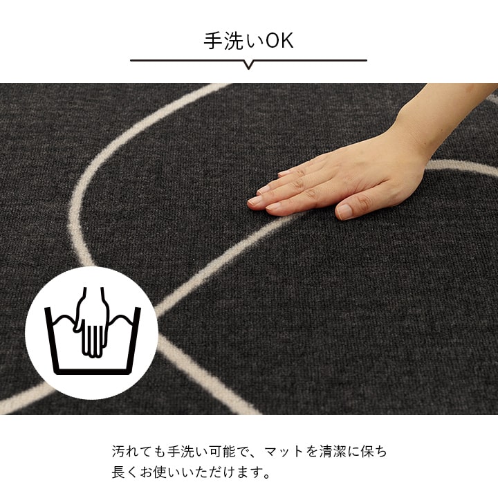 �����ҥ� �ǥ��������ڥå� ���å��롼��ޥå� �ǥ�������ޥå� ������� ���� �֥�å� ��110��133cm 1341480030503��������Բġۡ��̳�ƻ����Υ��������Բġ�-��������-